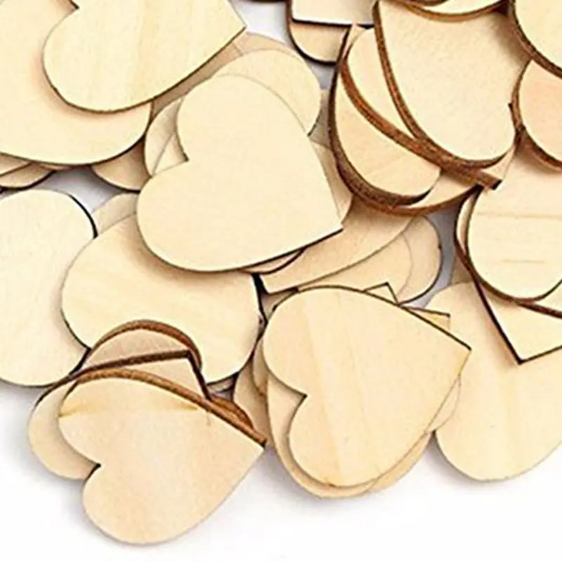 Деревянные украшения для рукоделия деревенские Свадебные пуговицы (50