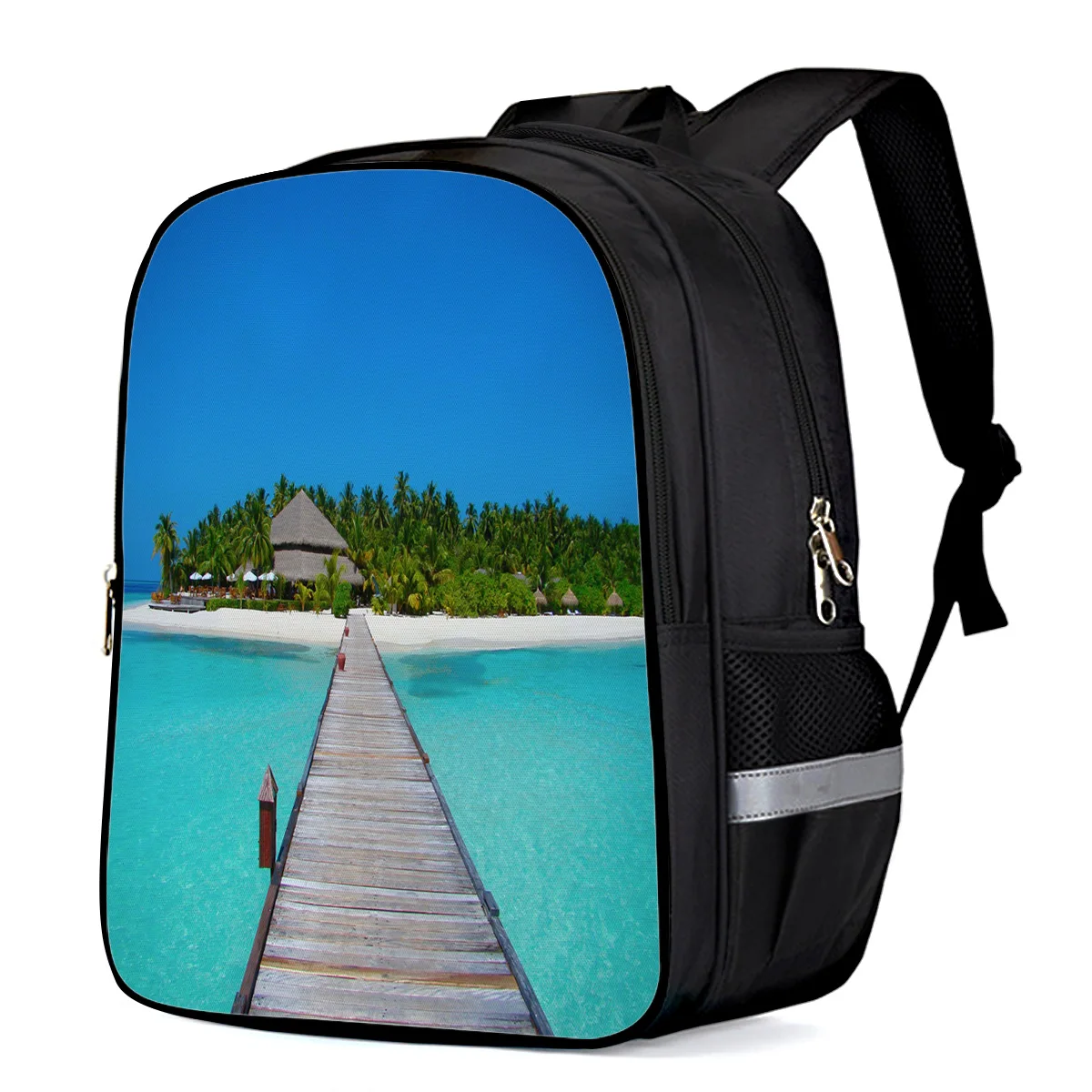 Джунгли Лес закат сосны солнечный светильник растение рюкзак детский школьный