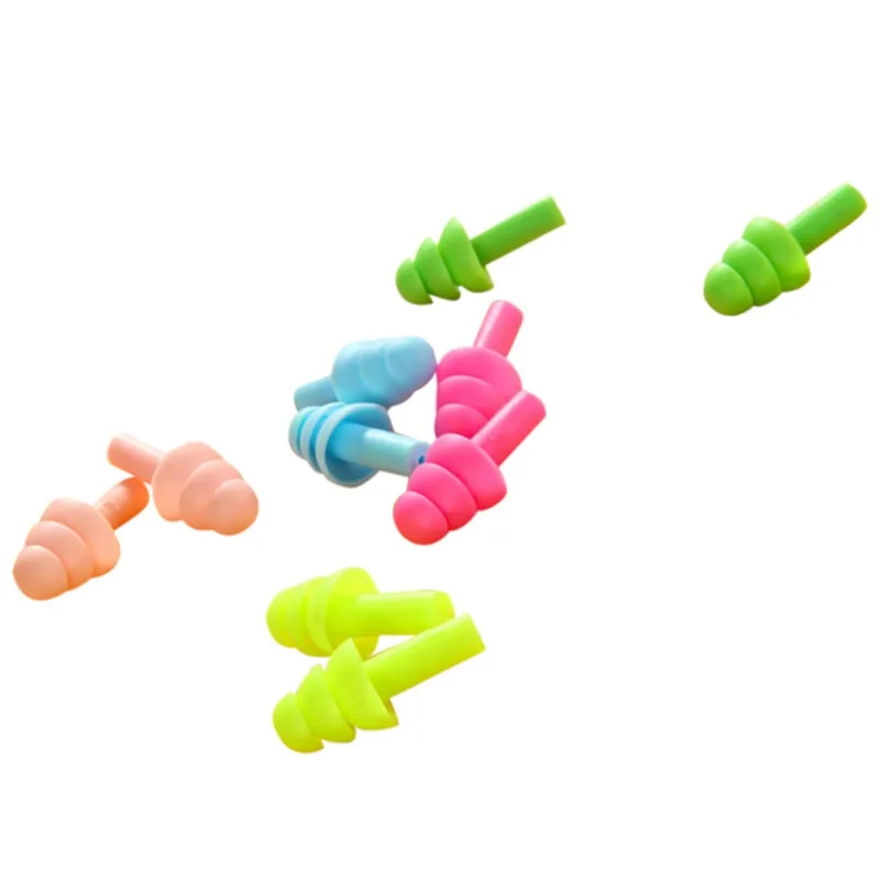 Силиконовые многоразовые мягкие беруши удобные водонепроницаемые