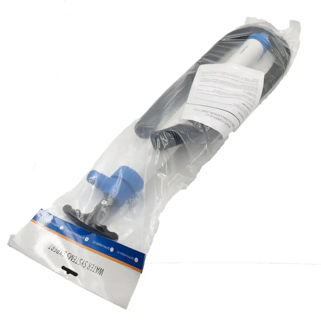 

43.3 inch 1100mm Manual Piston Hand Bilge Diesel Water Transfer Pump Hose Kit for Kayaks, Canoes and Boats (White)
