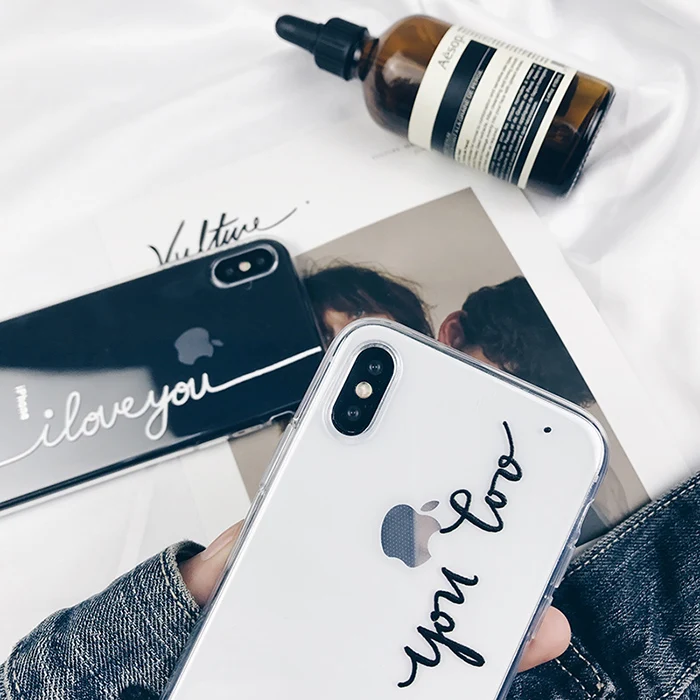 Прозрачный чехол Love для iphone 7 8 6 6S Plus, чехол для Apple iphone XR X XS Max 6 s 5 5S se 5 s 11 Pro Max, чехол