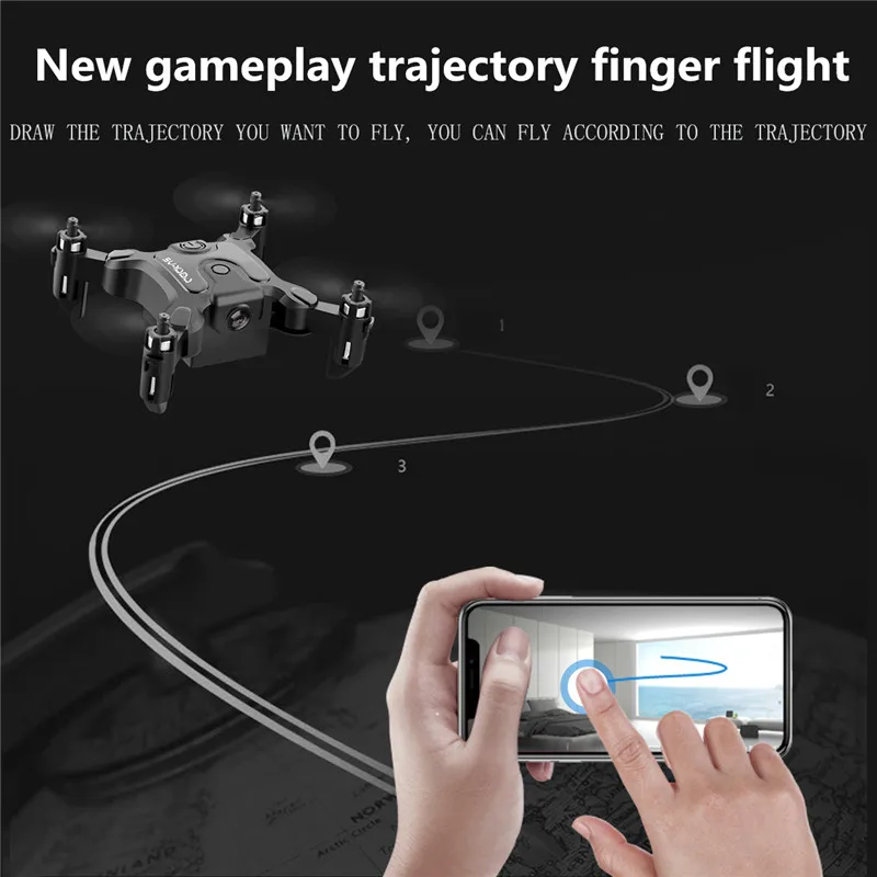 Новый мини-Дрон V2 4K 1080P HD камера Wi-Fi Fpv давление воздуха удержание высоты складной