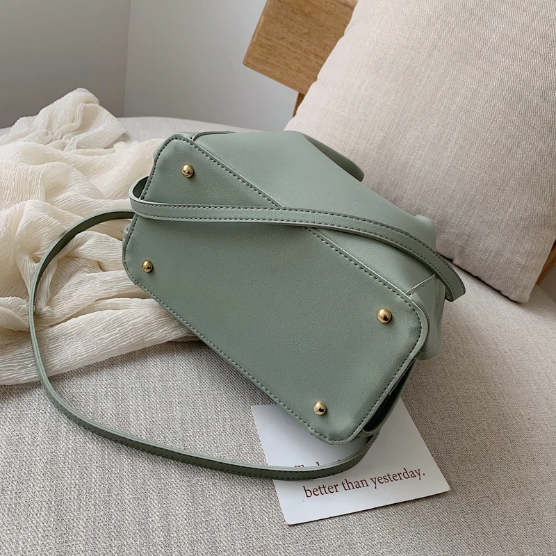 Модная женская сумка из искусственной кожи ведро красная на плечо известный