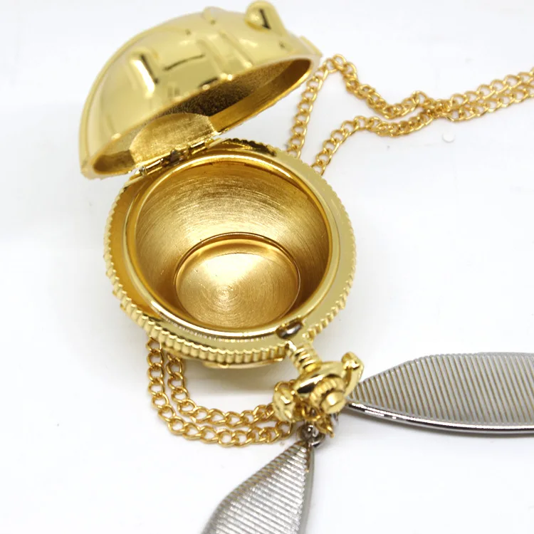 Брелок с подвеской Золотой снитч открывается Квиддич аксессуары для косплея