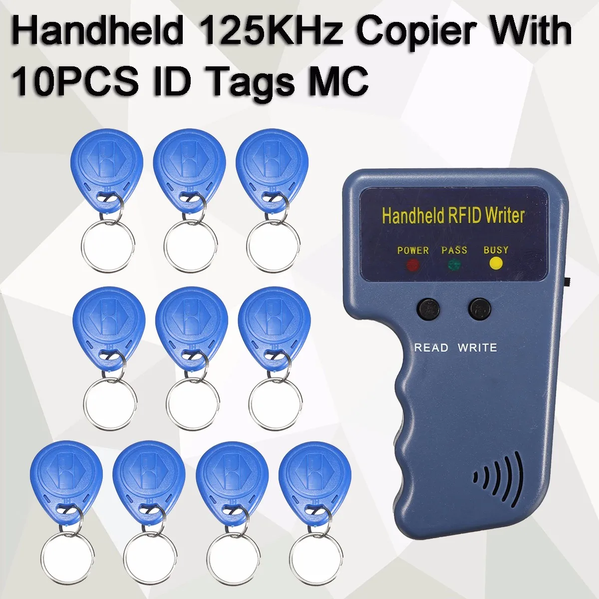 

Ручной рчид-дупликатор EM4100, 125 кГц, дупликатор, записывающее, программирующее, считывающее устройство, перезаписываемые ID-брелоки EM4305 T5577, ме...