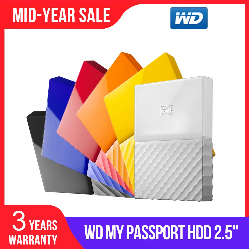Western Digital My Passport портативный HDD 2 5 &quotWD внешний жесткий диск USB3.0 1T 2T устройства для