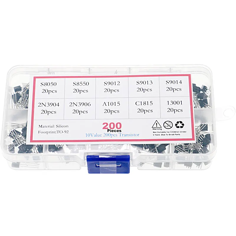Набор транзисторов 200 S8050-13001 10 значений транзисторный набор шт. с коробкой для