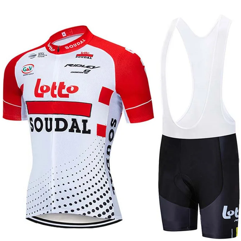 2019 мужская летняя одежда для горного гоночного велосипеда красного цвета Lotto Pro