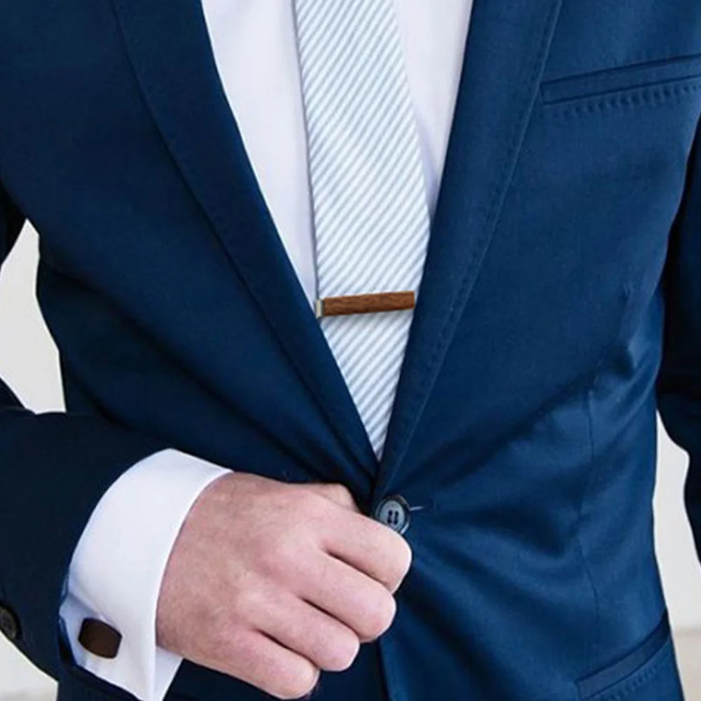 Повседневный мужской деревянный зажим для галстука модные ювелирные изделия