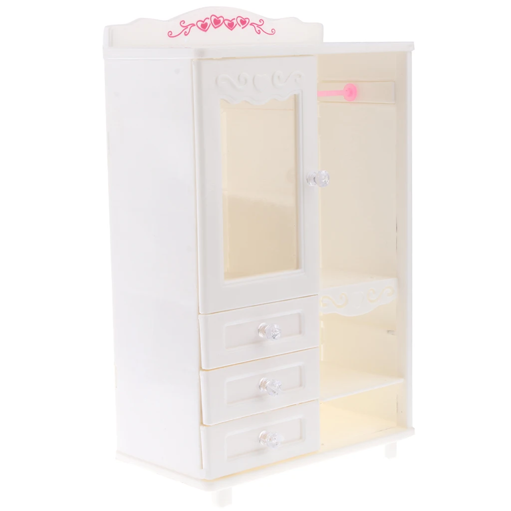 

Realistic Miniature Storage Wardrobe for 1:12 Dollhouse Bedroom Furniture Toy