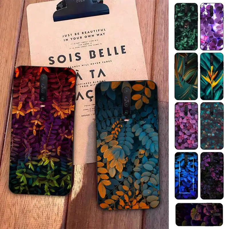 

Leaf Plant Phone Case for Redmi 5 6 7 8 9 A 5plus K20 4X S2 GO 6 K30 pro