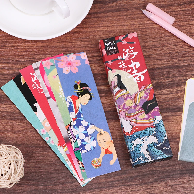 

30pcs Japanese Classical Creative Retro Style Bookmark Card Gift