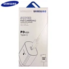 Samsung Note 10 мобильного телефона супер быстрая зарядка 25 Вт Usb PD быстрое зарядное устройство для путешествий настенное зарядное устройство адаптер кабель с разъемом usb type-c для Galaxy s10 mi9