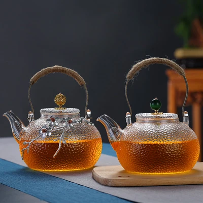 

Термостойкий Стеклянный заварочный чайник, чайный сервиз в китайском стиле, чайный набор кунг-фу пуэр, стеклянный чайник для кофе, офисный ч...