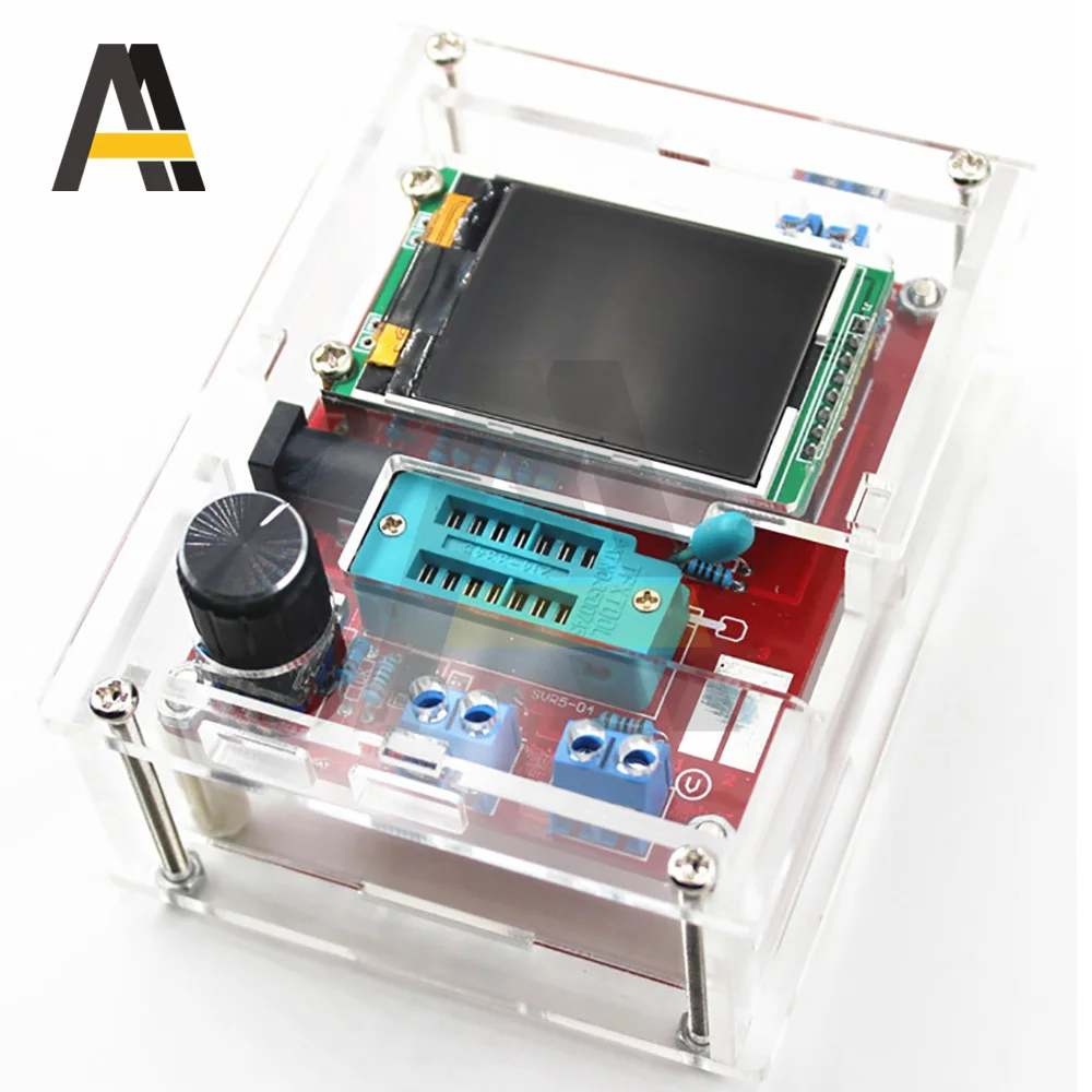 Transparent Acrylic Case Shell Housing For Mega328 M328 Transistor Tester Capacitance Meter DIY Kit