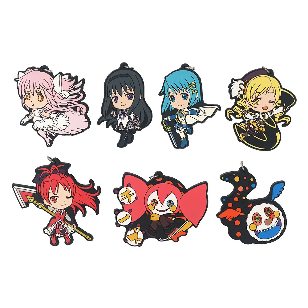 

Волшебный брелок Puella Magi Madoka Magica аниме Kaname Magica Akemi Homura Miki Sayaka Tomoe Mami Sakura Kyouko волшебный резиновый брелок для девочек