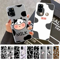 fhnblj cow print phone case for samsung a 10 20 30 50s 70 51 52 71 4g 12 31 21 31 s 20 21 plus ultra
