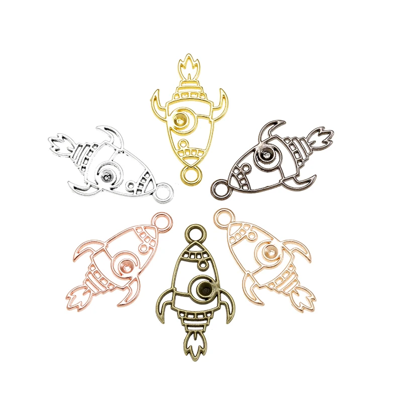 YuenZ 15 шт. шесть цветов Полые ракеты Подвески сплав металла фотоэлемент для DIY ручной работы ювелирные изделия аксессуары Изготовление YuenZ 15 шт. шесть цветов Полые ракеты Подвески сплав металла фотоэлемент для DIY ручной работы ювелирные изделия аксессуары Изготовление