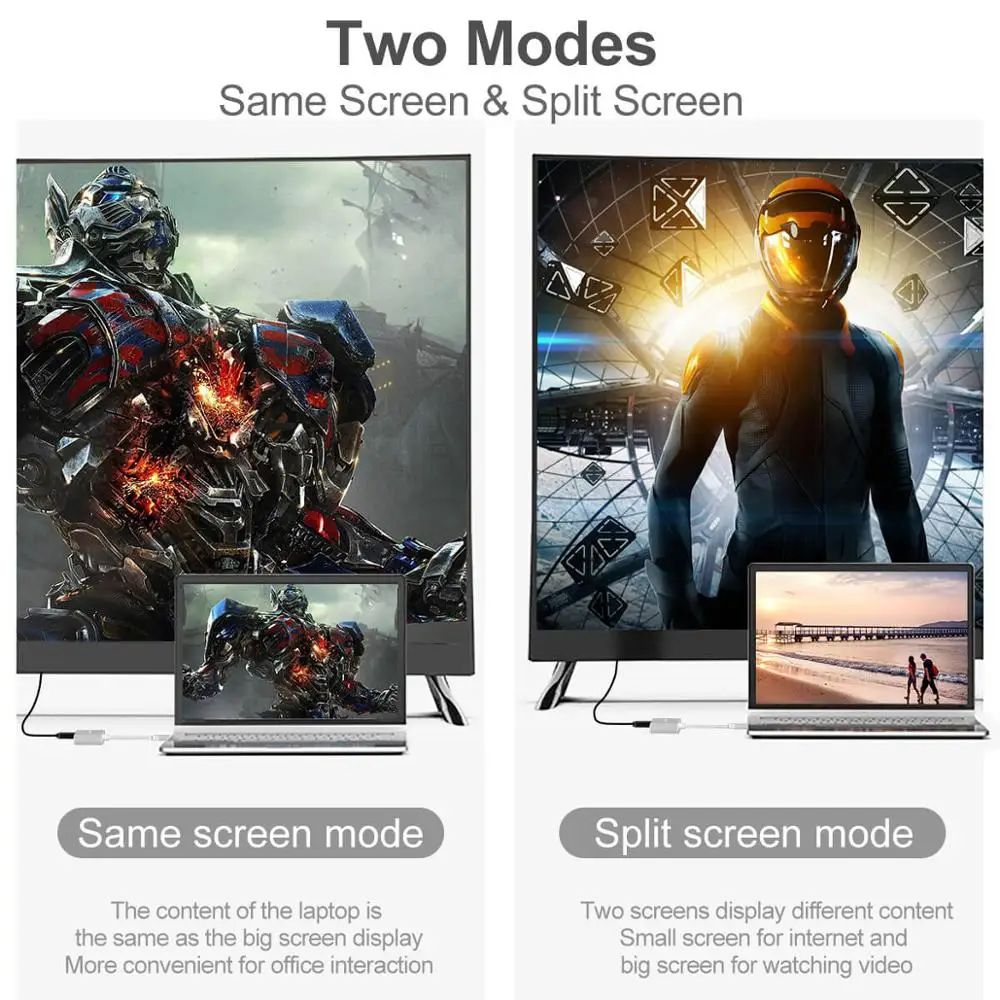 Hannord Тип C концентратор USB к HDMI 4K VGA адаптер 3 1 видеоконвертеры для Macbook Pro Samsung Galaxy