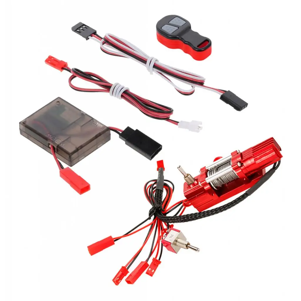 

RC Electric Winch With Remote Controller Receiver Switch For 1:10 Car