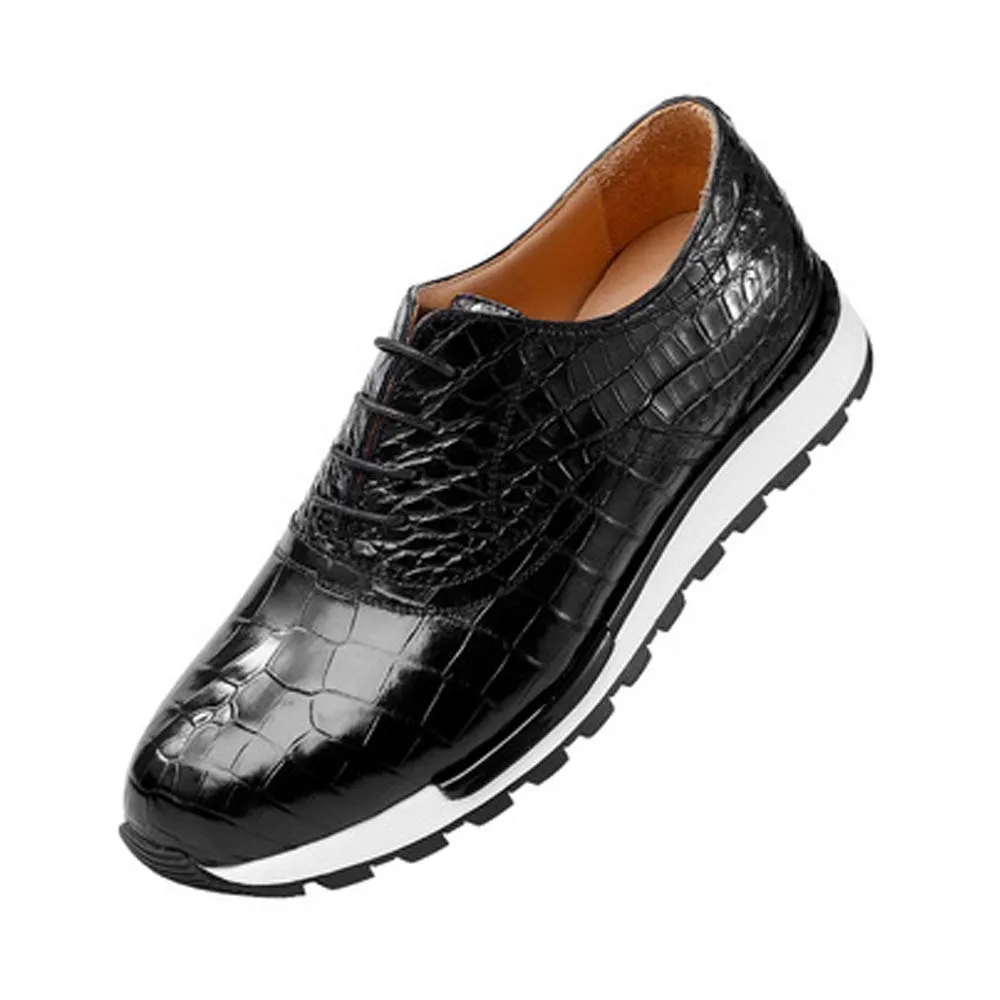 

xipijiang Men shoes crocodile leather business Casual shoes wear-resisting breathable men Leather shoes men crocodile shoes
