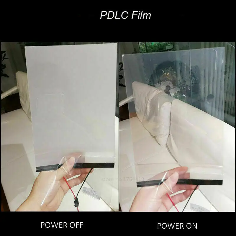 HOHOFILM Customized Smart Film Window Smart PDLC Magic Switchable Transparent white