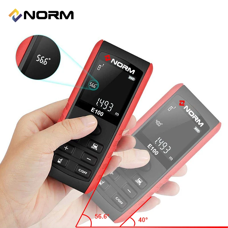 Дальномер лазерный NORM E 40/60/80/100 м|laser distance meter 40m|laser meterdistance |