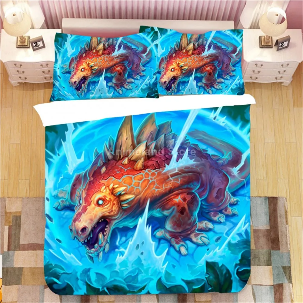 Детское постельное белье с изображением животных динозавров комплект