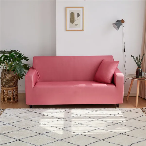 Color 9 Новые однотонные Цвет эластичный диван-крышка для Гостиная секционный угловой диван Чехол для дивана стоматологическое кресло крышка протектор 1/2/3/4 местный - Цвет: Color 9