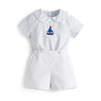newborn boys clothing set 2021 summer baby boys shirt shorts outfits short sleeve blouse and pants suit children kids clothes