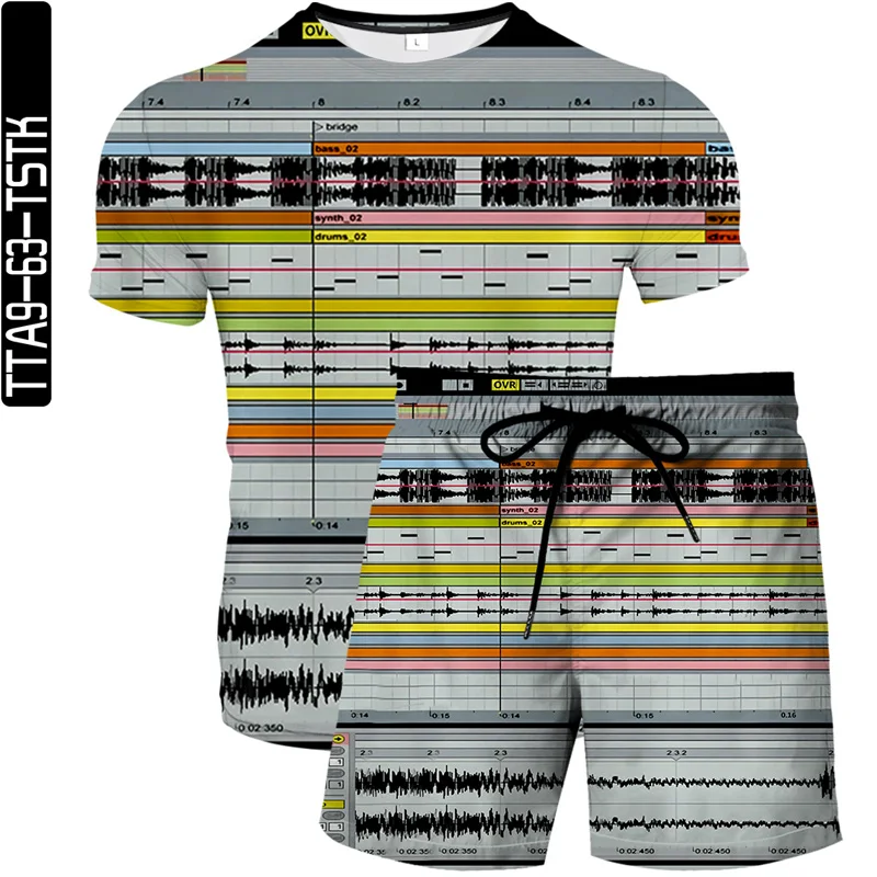 

Summer new 3DT shirt men's street casual printing black short-sleeved fashion funny T-shirt round neck T-shirt colorful T-shirt