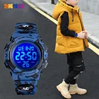 Часы наручные SKMEI детские электронные, популярные цифровые спортивные, водонепроницаемость 50 м для мальчиков и девочек