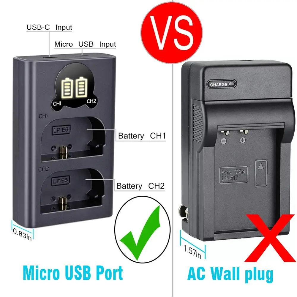 EN-EL15a EN-EL15b двойной ЖК-дисплей USB Батарея Зарядное устройство совместимо с Nikon D500 D600 D610 D7000 D7100 D7200 D750 D7500 камеры