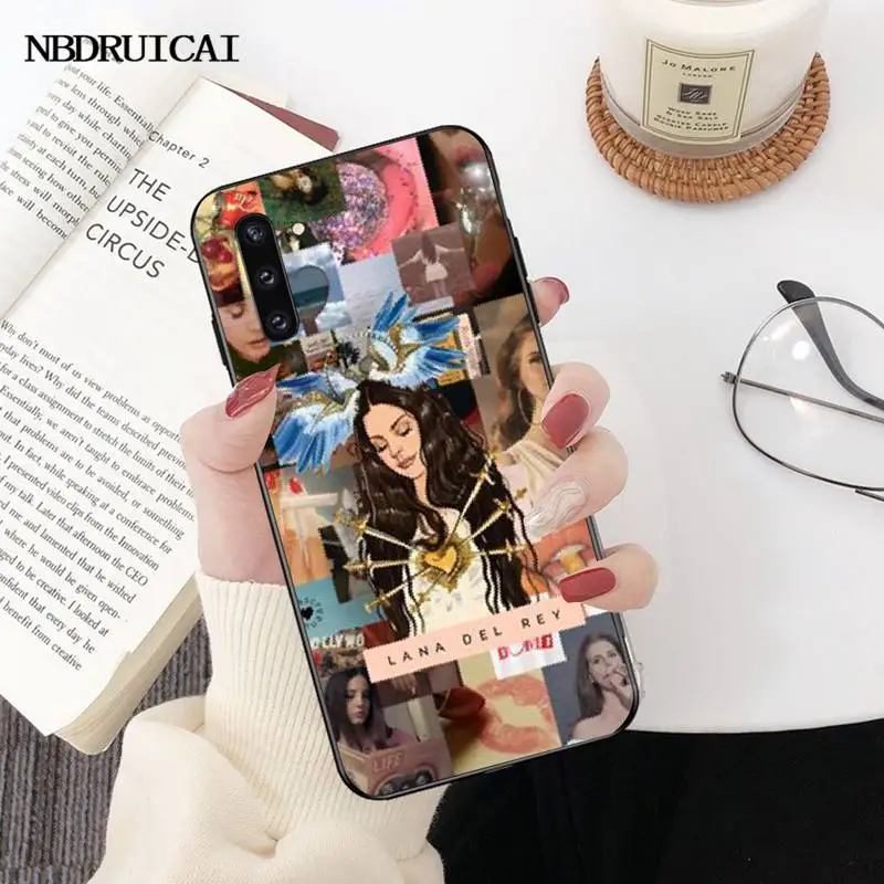 Мягкий черный Чехол PENGHUWAN Лана Дель Рей для телефона Samsung Note 3 4 5 7 8 9 10 pro M10 20 30 |