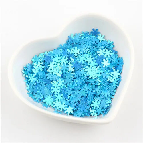 ab lake blue Блестки ПЭТ ультратонкие блестки 5 мм блестка Снежинка блестка с лазерным блеском дизайн ногтей боди Живопись ногтей DIY Рождественский Декор 8 г - Цвет: ab lake blue