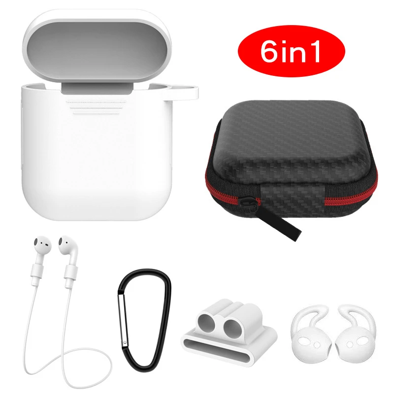 Беспроводные Bluetooth наушники силиконовые контейнеры Крышка для Airpods чехол Брелок