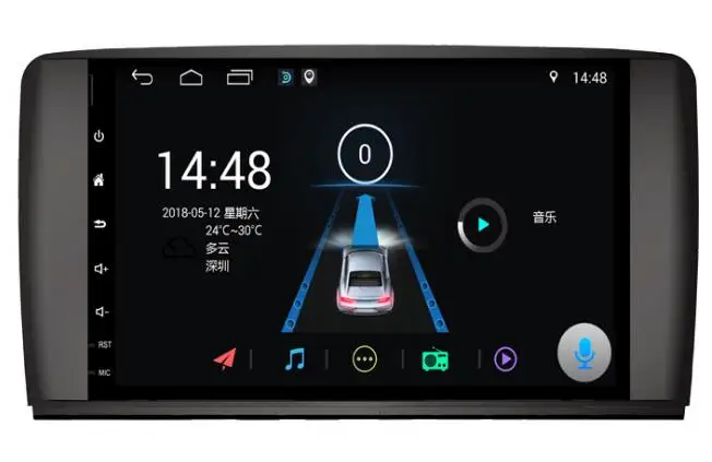 

9" octa core 1024*600 HD screen Android 10 Car GPS radio Navigation for Benz R Class W251 2006-2012 with 4G/Wifi DVR OBD 1080P