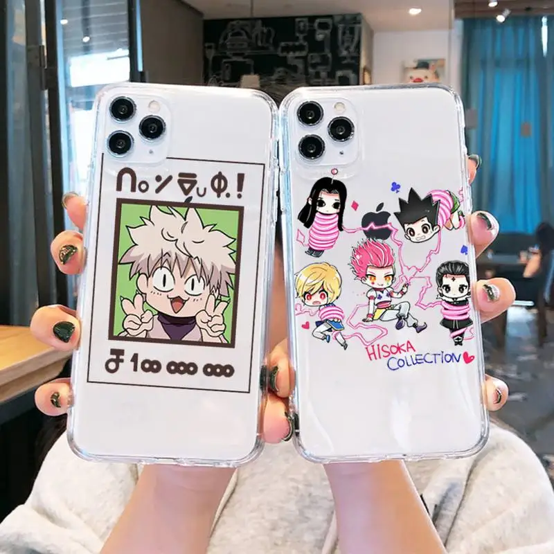 Симпатичный Прозрачный чехол для телефона Hisoka Anime Hunter X hunter Для iPhone 11 12 mini pro XS MAX 8