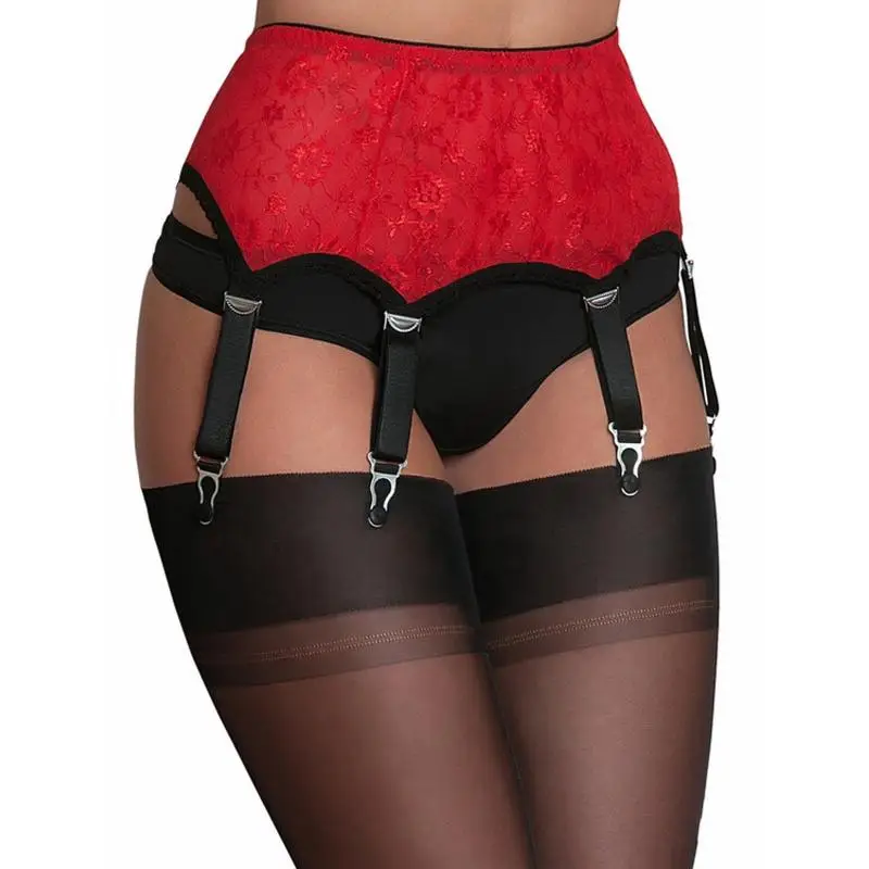 

Women's High Waist Lace Sexy Garter Belt Fashion Solid Color Adjustable Sexy Lingerie For Stockings Erotic Costumes Exotic Sets