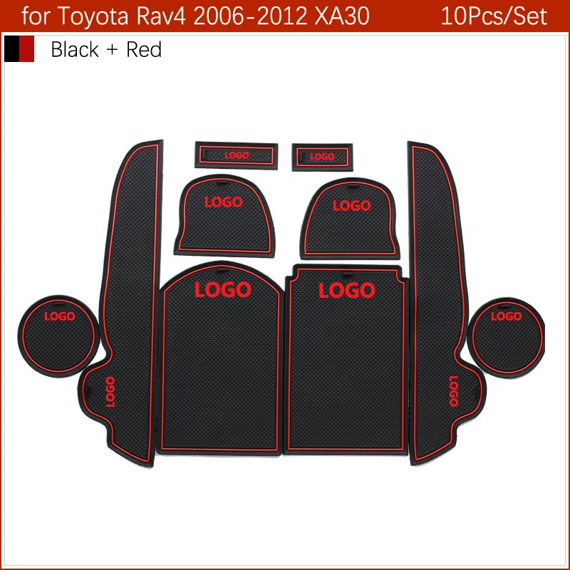 Противоскользящий коврик для Toyota RAV4 xa30 аксессуары для Toyota Previa RAV 4 2006-2009 2010 2011 2012 30 затворный слот подставка анти-грязный Салонные подложки