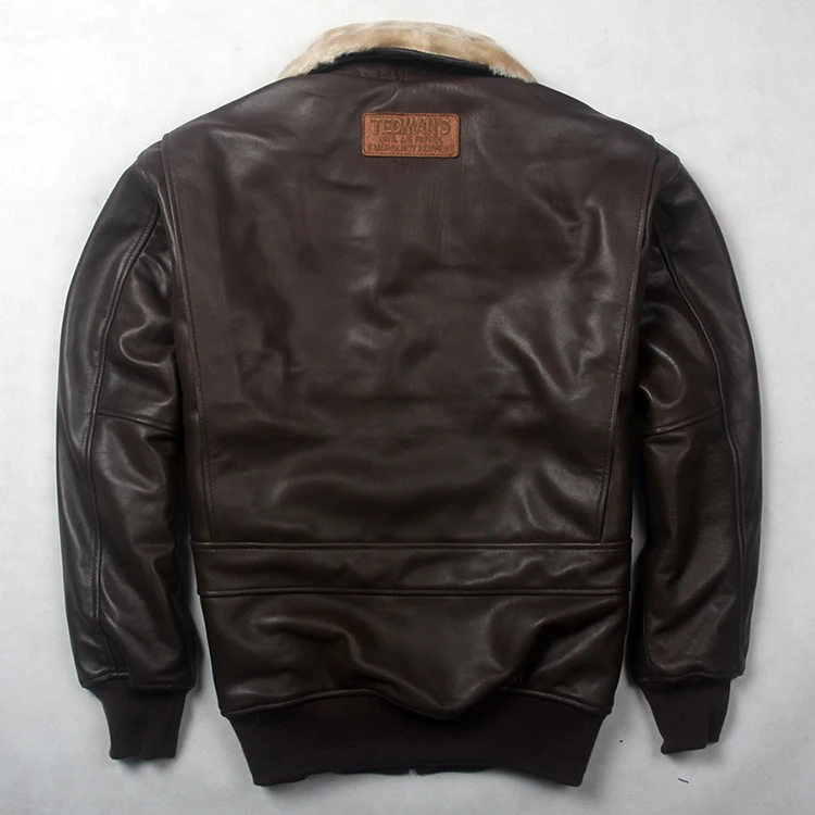 Мужская куртка бомбер ВВС из натуральной овечьей кожи в байкерском стиле|Мужские