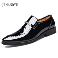 patent leather loafers men black brown dress shoes classique formal party shoes for men oxford size 38 48 business leather shoes