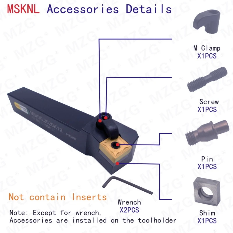 MOSASK MSKNL режущие инструменты MSKNL2020K12 резак Вольфрам обработка карбида вставки ЧПУ