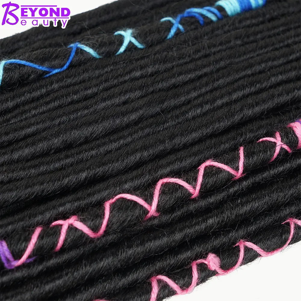 Короткие мягкие вязаные крючком волосы дреды 14 дюймов синтетические красные и