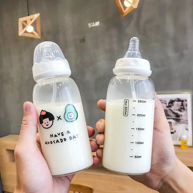 Детские бутылочки Avent бутылка с мультяшным РИСУНКОМ ДЕТСКОЕ стекло соломенной