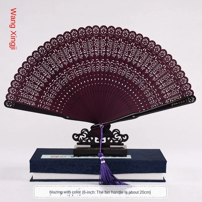 

All bamboo fan carved Chinese style folding fan women's classical female fan dance ancient style fan gift fan