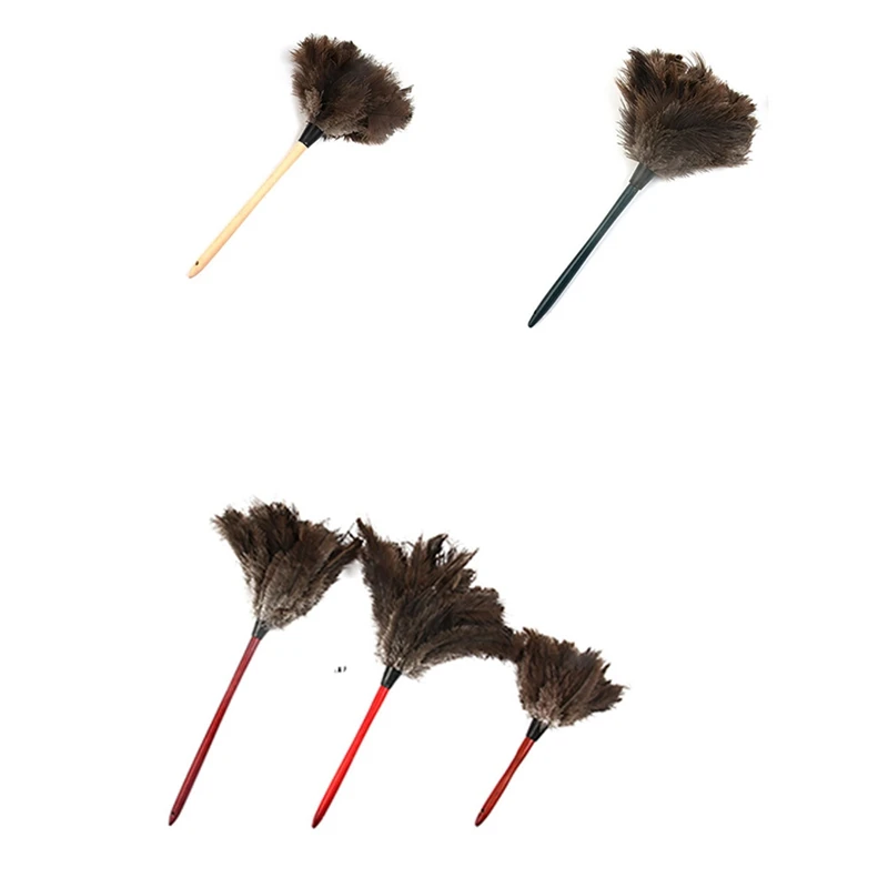 

Feather Brush Thickened Nape Feather Duster Dusting Duster Ostrich Feather Duster For Auto Household