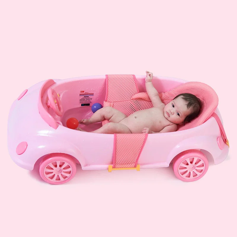 

Babyinner 98*22*55cm Cartoon Car Baby Bath Tub Enlarge Thicken Multifunctional Infant Bath Barrel Safe PP+TPR Material Bathtub