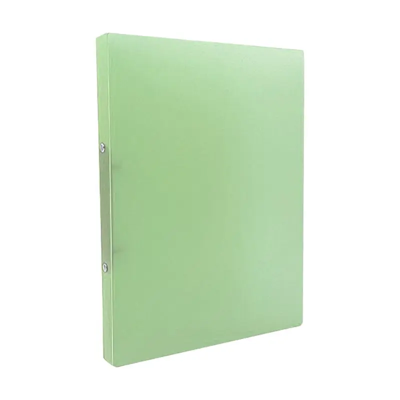 

A4 Clip File Folder Transparent Candy Color Loose Leaf Binder Storage Organizer Office Supply