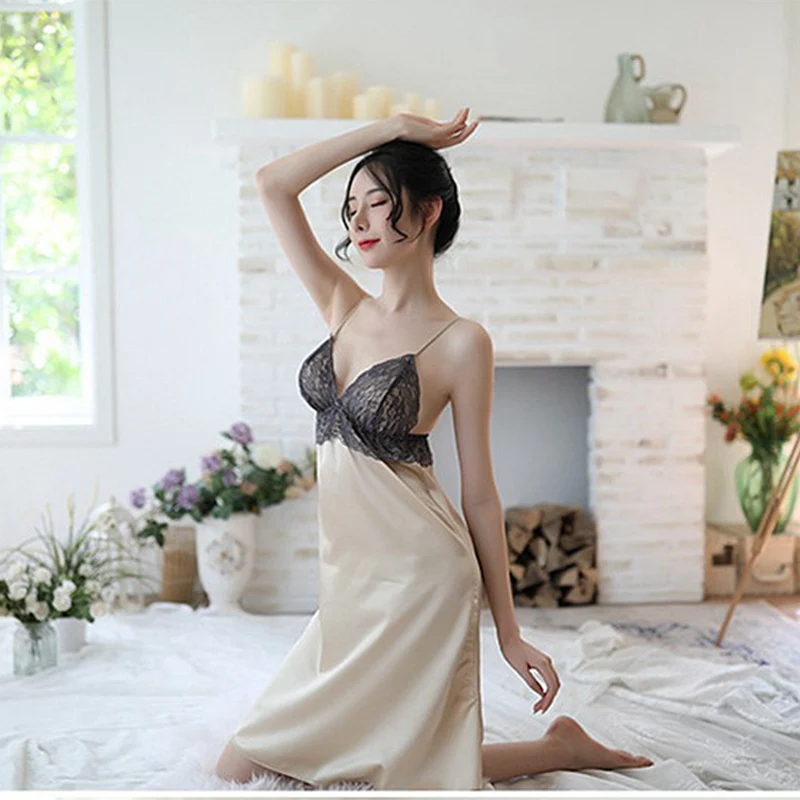 Ночная сорочка женская кружевная цвет в ассортименте S M L XL XXL 2 шт/комплект|Ночные